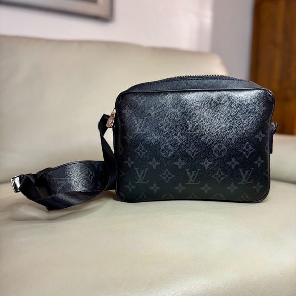 Black Monogram Crossbody Bag - Picture 4 of 5